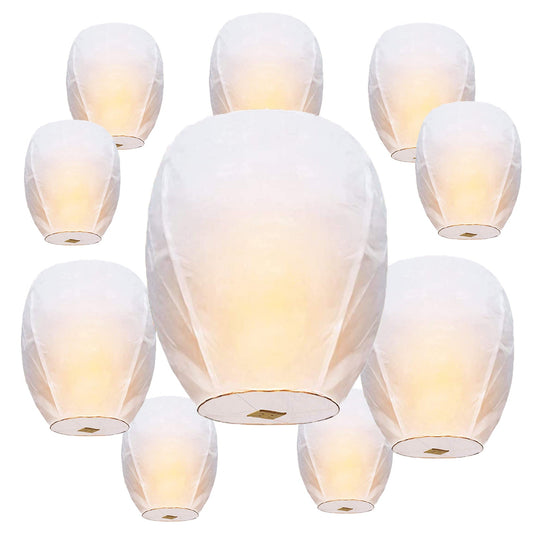 Nuluphu 20-Pack Wish Lanterns for Weddings & Memorial Events