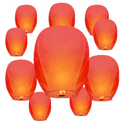 Nuluphu 20-Pack Wish Lanterns for Weddings & Memorial Events