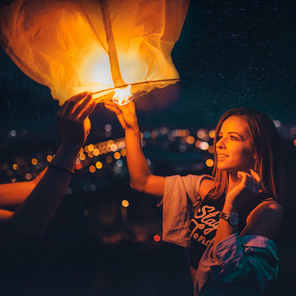 Nuluphu 10-Pack Wish Lanterns for Weddings & Memorial Events