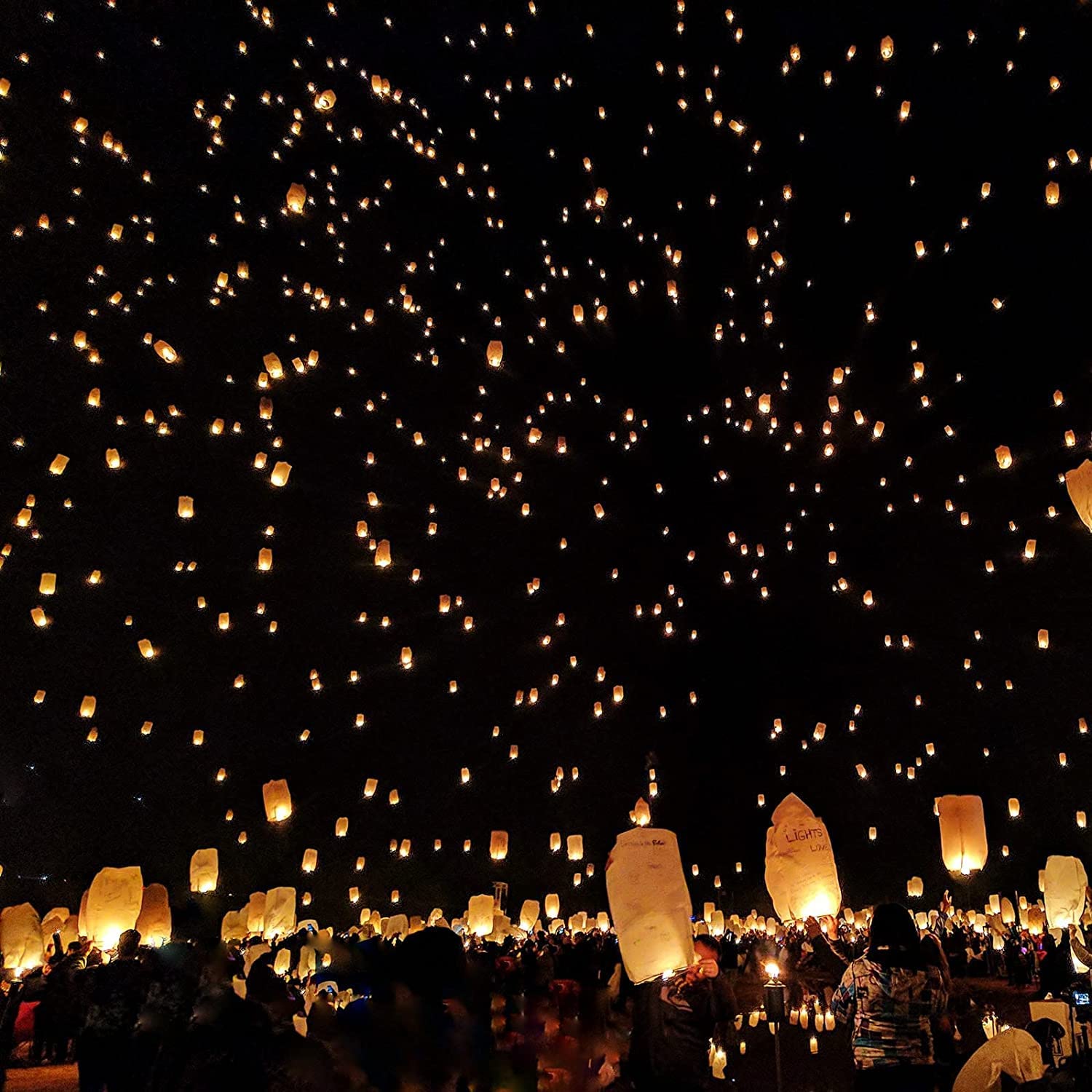 Nuluphu 10-Pack Chinese Memorial Sky Lanterns