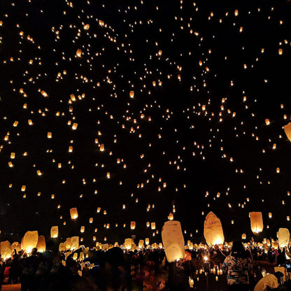 Nuluphu 10-Pack Wish Lanterns for Weddings & Memorial Events