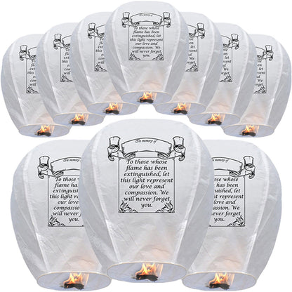 Nuluphu 20-Pack Wish Lanterns for Weddings & Memorial Events